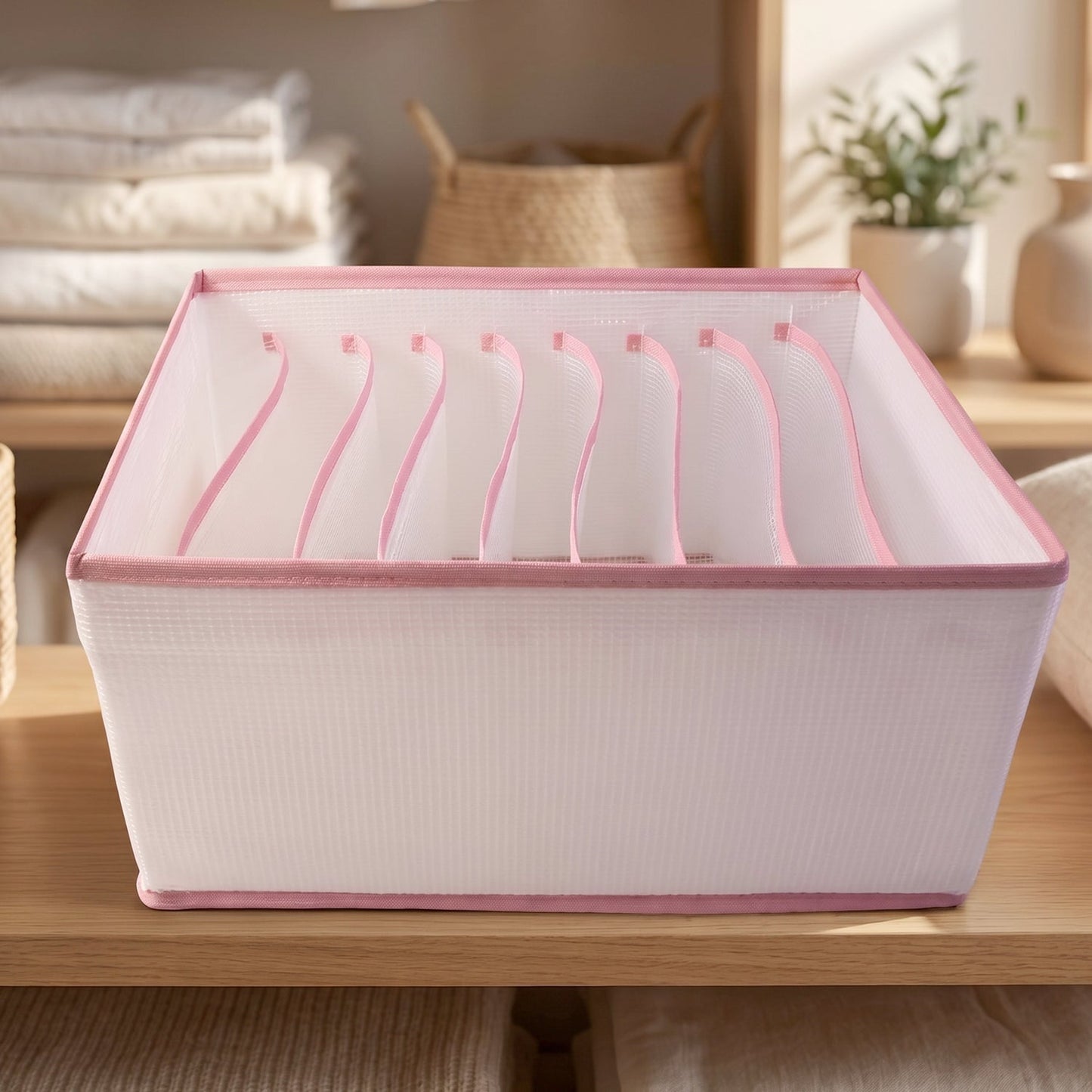 Clothes organizer placed inside a wardrobe