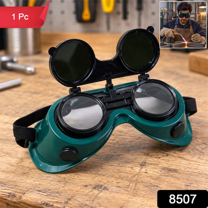 Welding Goggles – Flip-Up Anti-Radiation Protection – side view