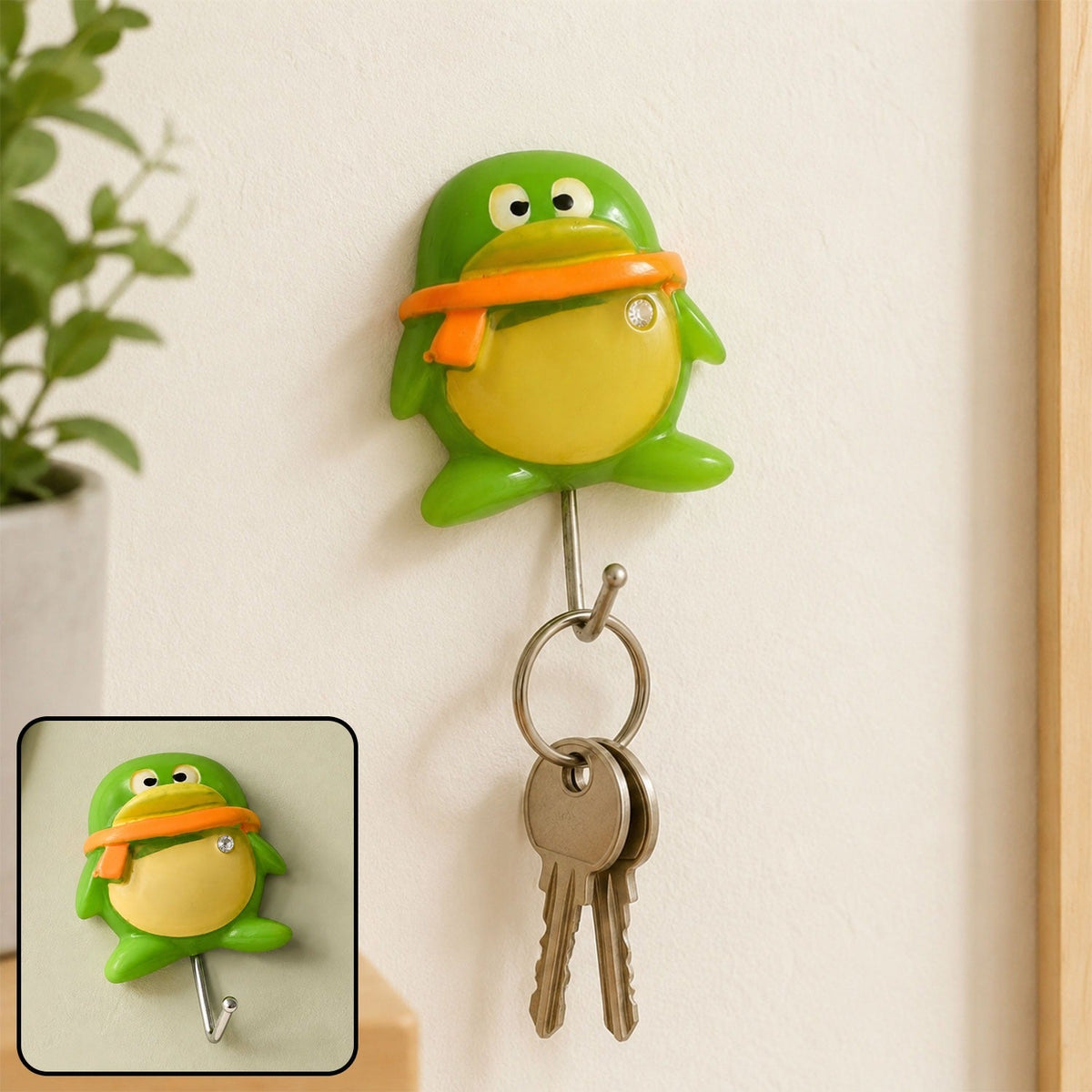 Self-Adhesive Wall Hooks – Multipurpose Frog Design