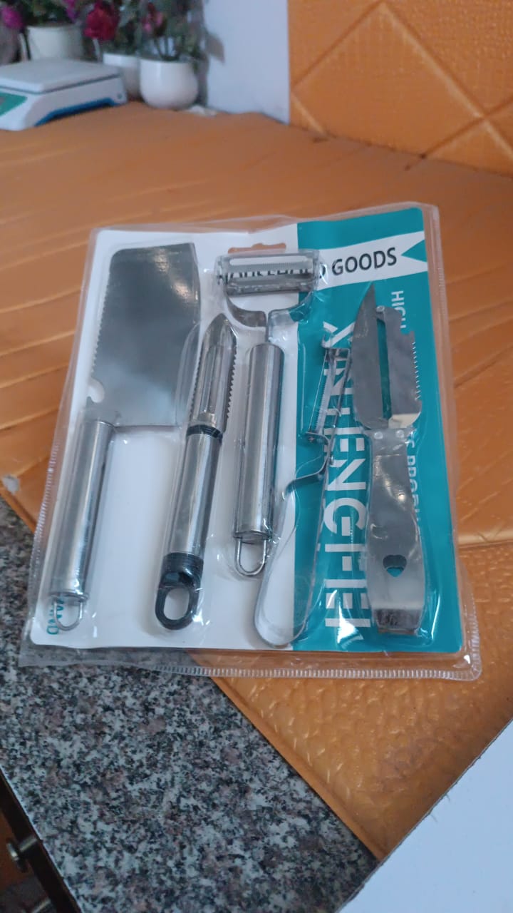 Stainless Steel Kitchen Gadget set – 5-Pc Peeler, Grater – view 7