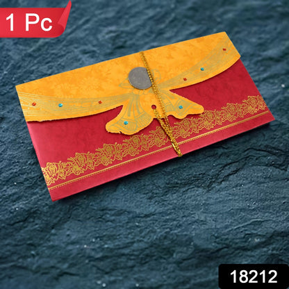 Wedding Shagun Envelope – Multicolour Premium Cash Cover – side view
