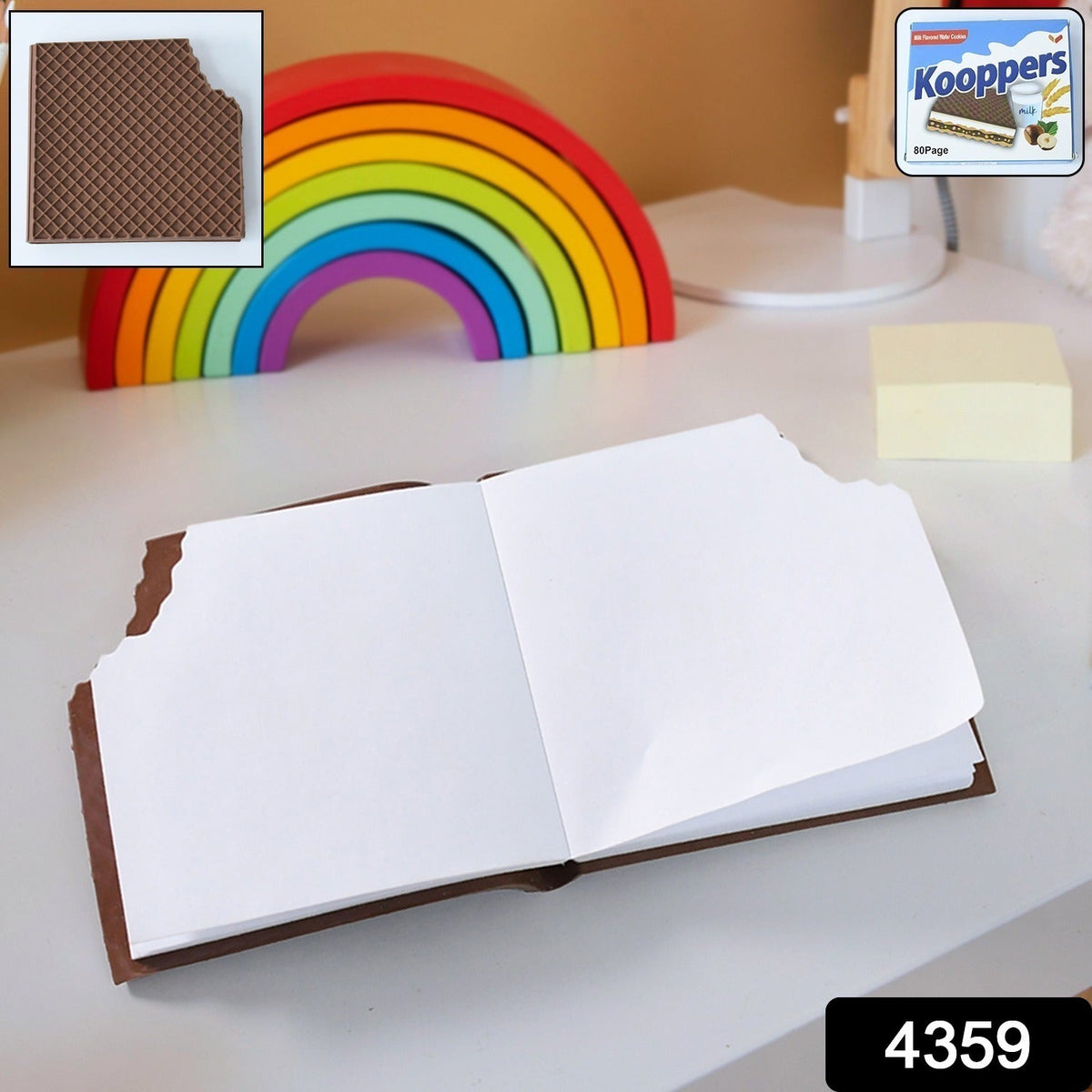 Chocolate Diary Notebook – Scented Writing Book for Kids – side view