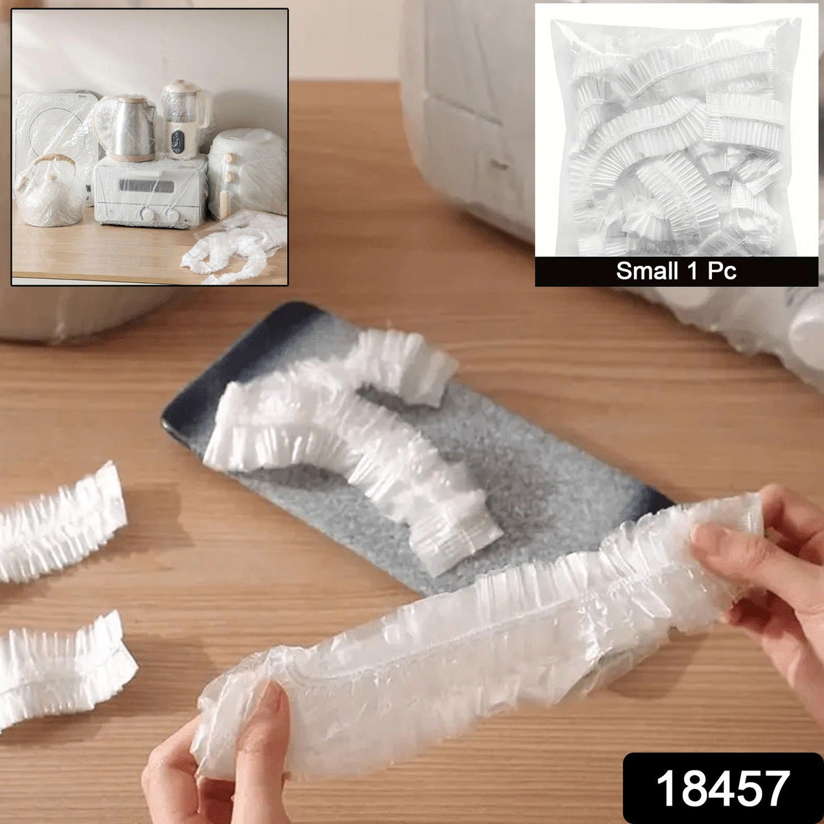 Disposable Plastic Furniture Cover – Dust Proof & Thick – side view