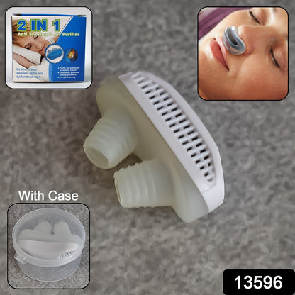Anti-Snoring Nose Clip – 2-in-1 Air Purifier Device – side view