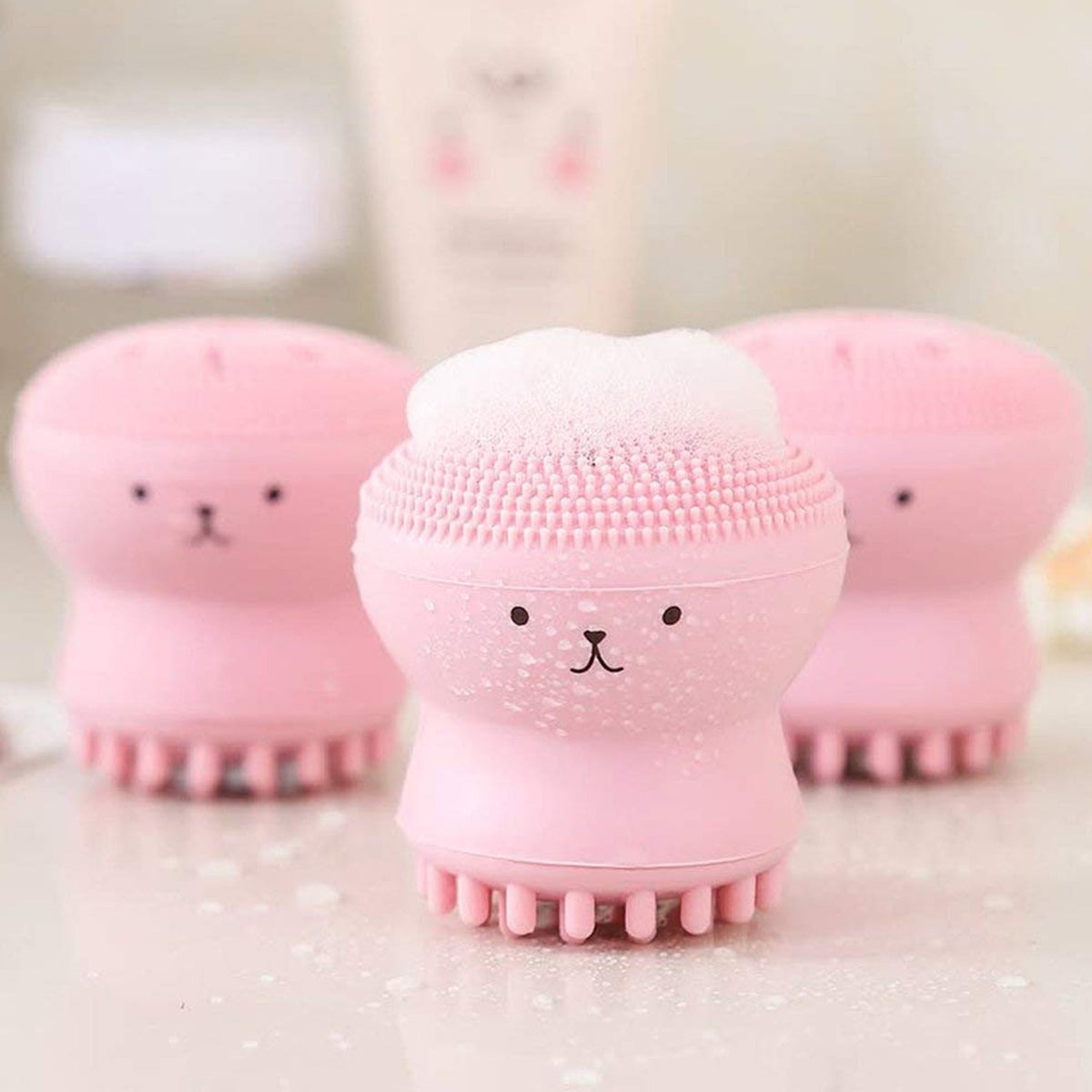 Silicone Facial Cleansing Brush – Octopus Shape – view 8
