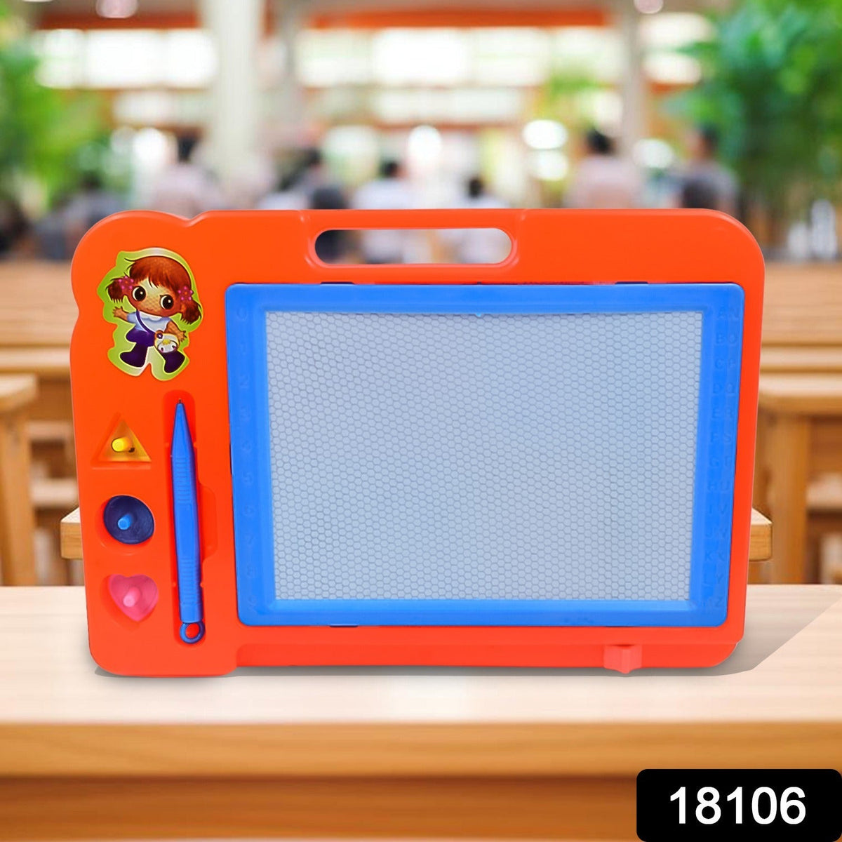 Magnetic Sketch Pad for Kids – Rewritable Drawing Board – side view