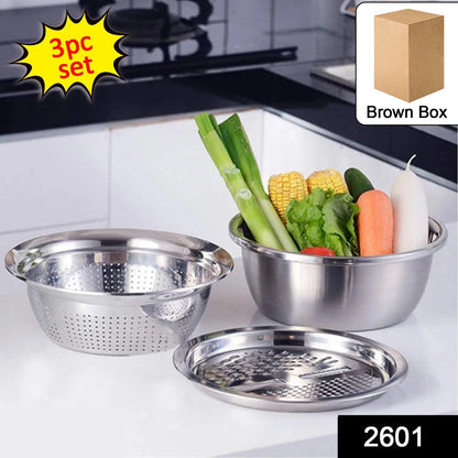Julienne Grater – 3-in-1 Stainless Steel Salad Maker – side view