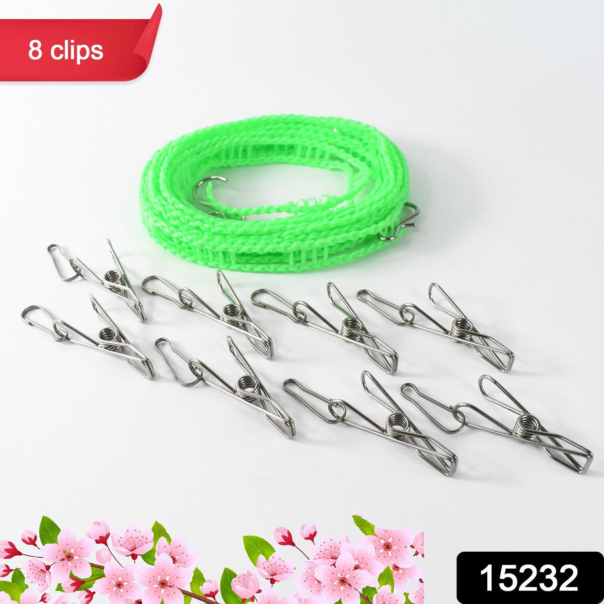 Stainless Steel Clothes Pegs – Durable Laundry Clips – side view
