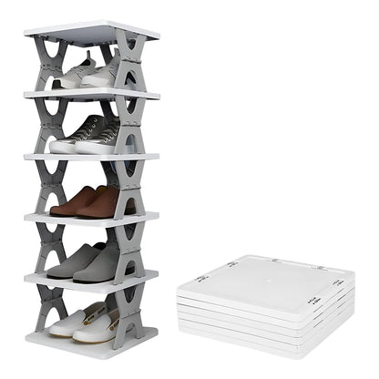 Foldable Shoe Rack 6-Layer – Space-Saving Organizer – alternate view
