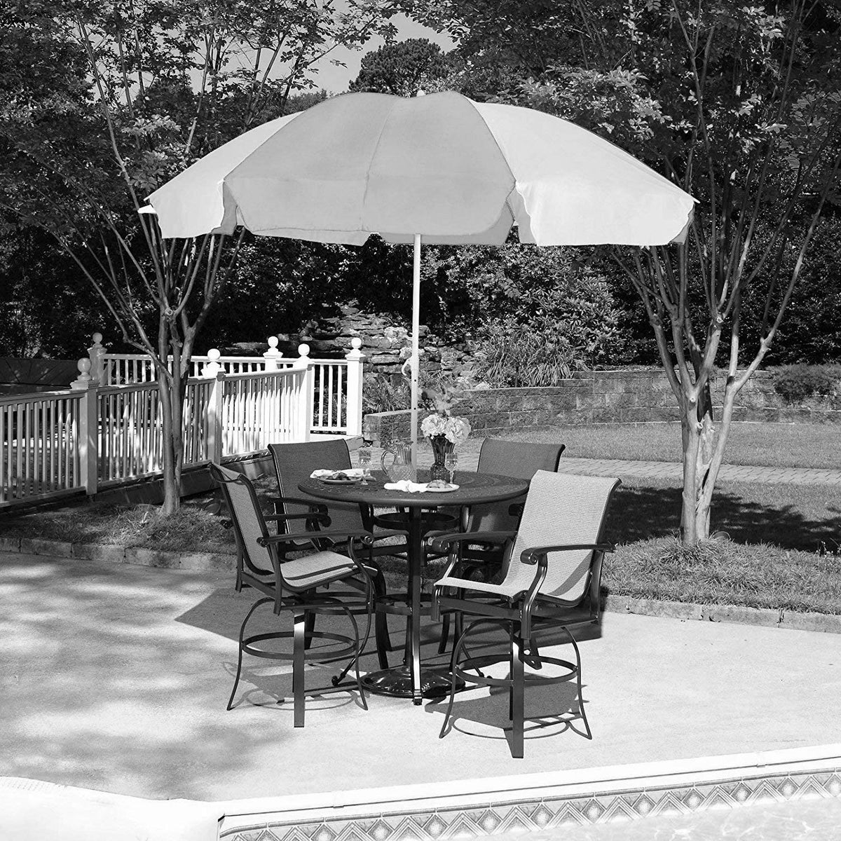 Garden Umbrella for Sun Protection Waterproof Nylon Taffeta – view 11