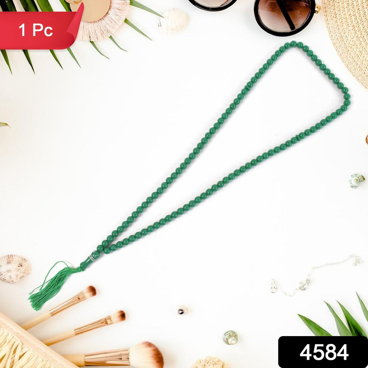 Muslim Prayer Beads – 99-Bead Tasbih for Zikr – side view