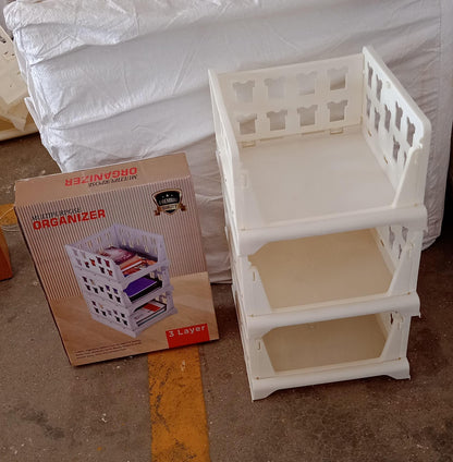 Stackable Storage Organizer – 3 Layer Foldable Utility Cart – view 9