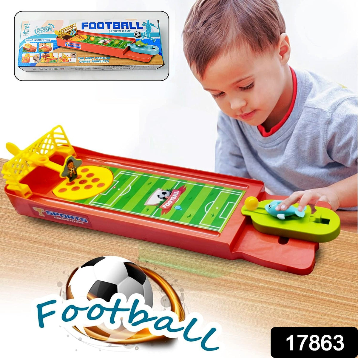 Finger Football Game – Tabletop Fun for Kids & Adults – side view