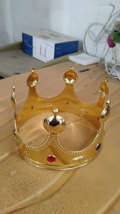 Royal Crown with Colored Gems – Lightweight Costume – view 7