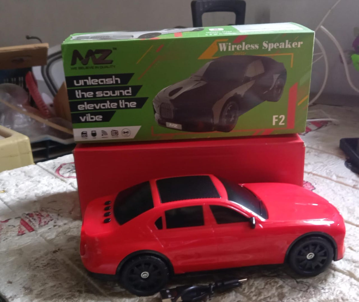 Car Shape Wireless Speaker – Portable Bluetooth FM Radio – view 9