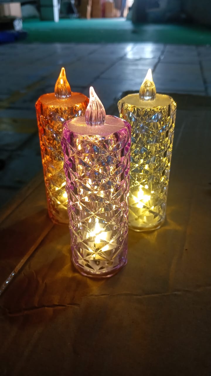 Crystal Candlelight – Multicolor Decorative Candle – view 8