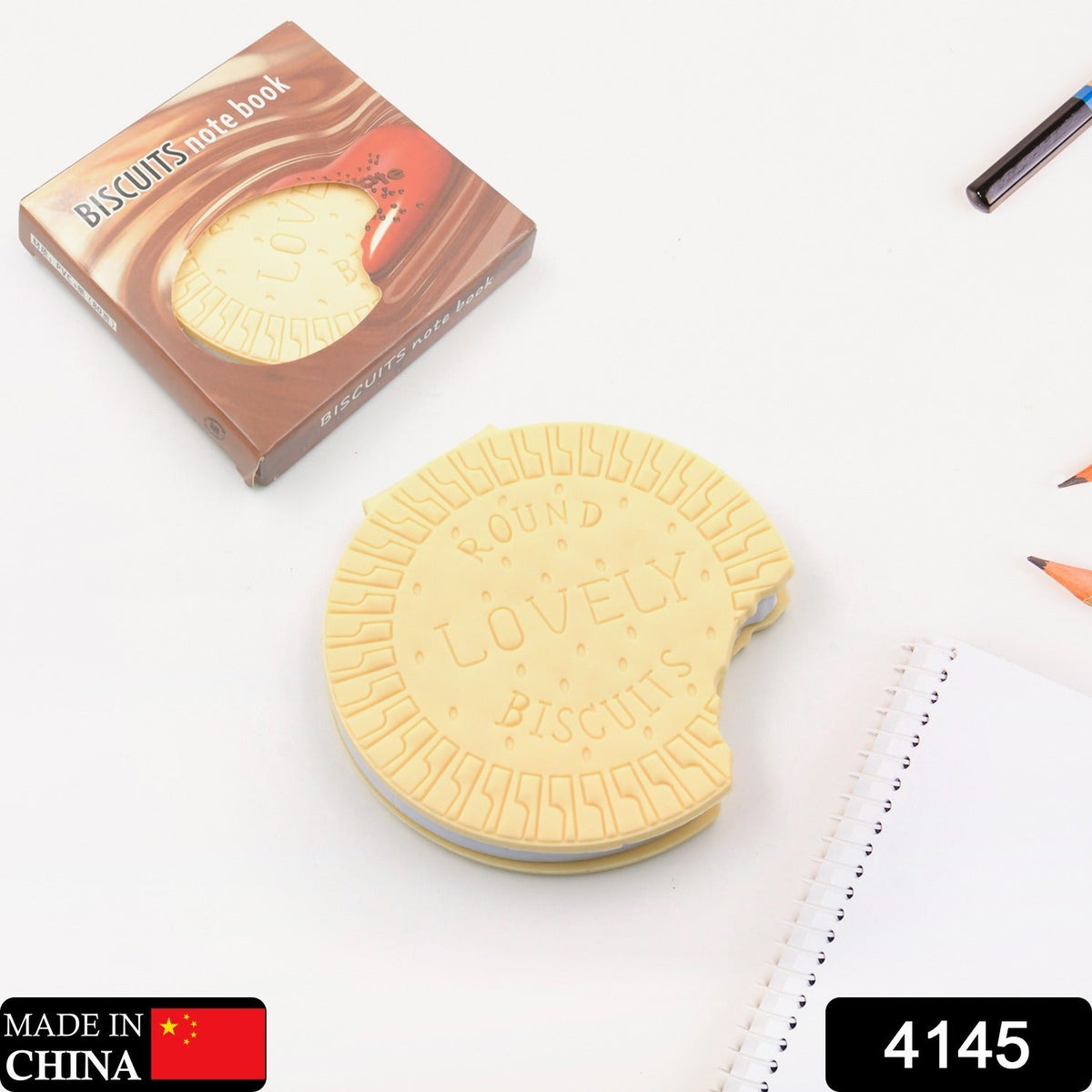 Biscuit Notebook – Scented Fun Writing Copybook – side view