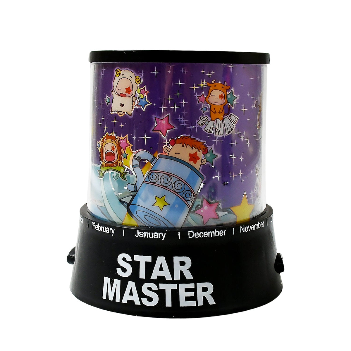 LED Projector Night Light – Rotating Star Music Lamp – detail view