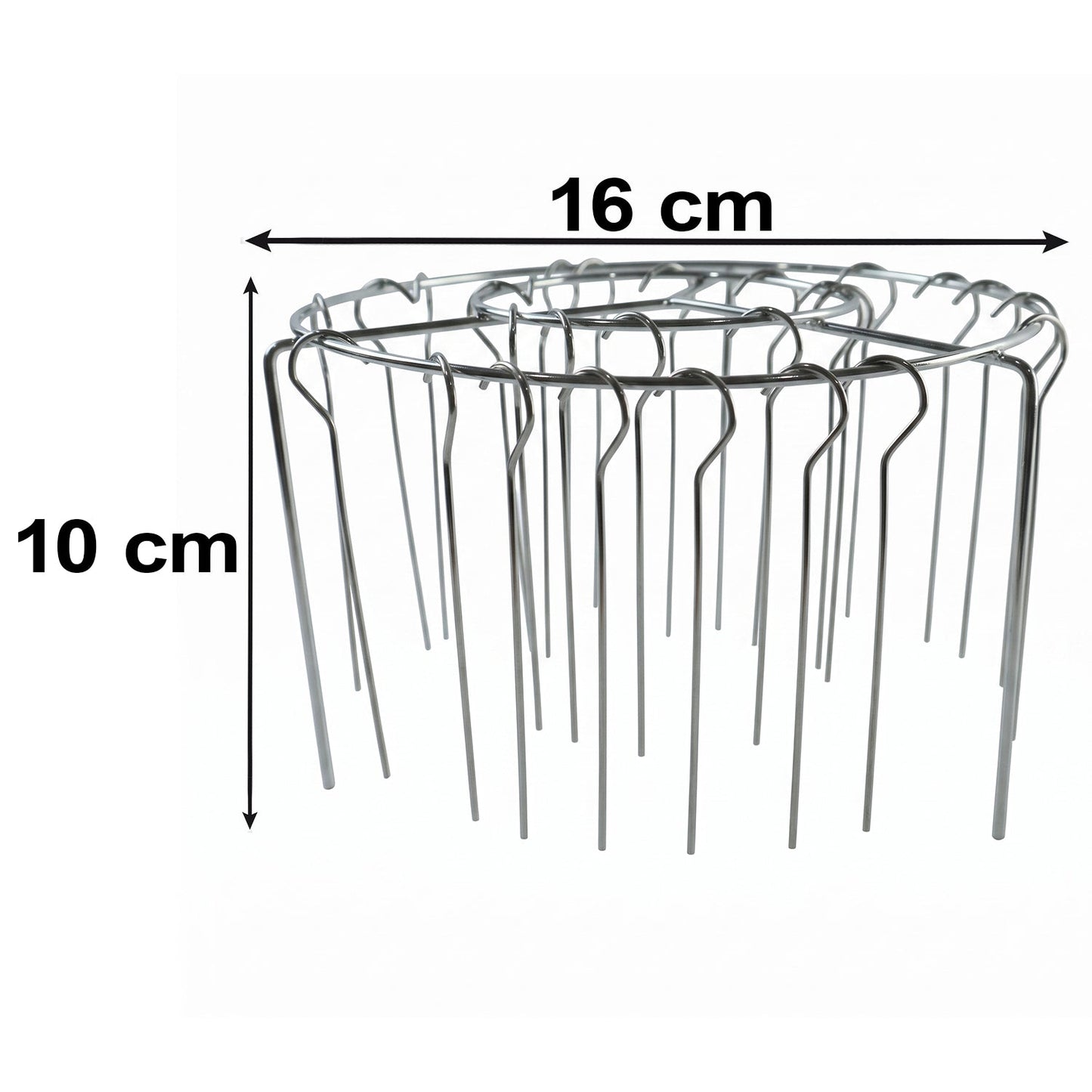 Detachable steel skewer rack for kebabs and grills
