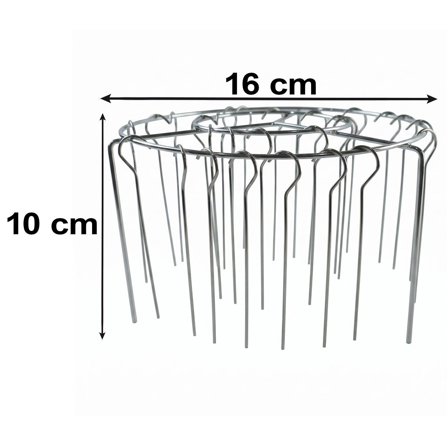 Detachable steel skewer rack for kebabs and grills