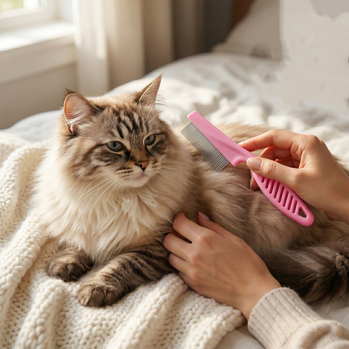 Pet Dog Hair Removal Comb – Easy Shedding and Fur Cleaning – detail view