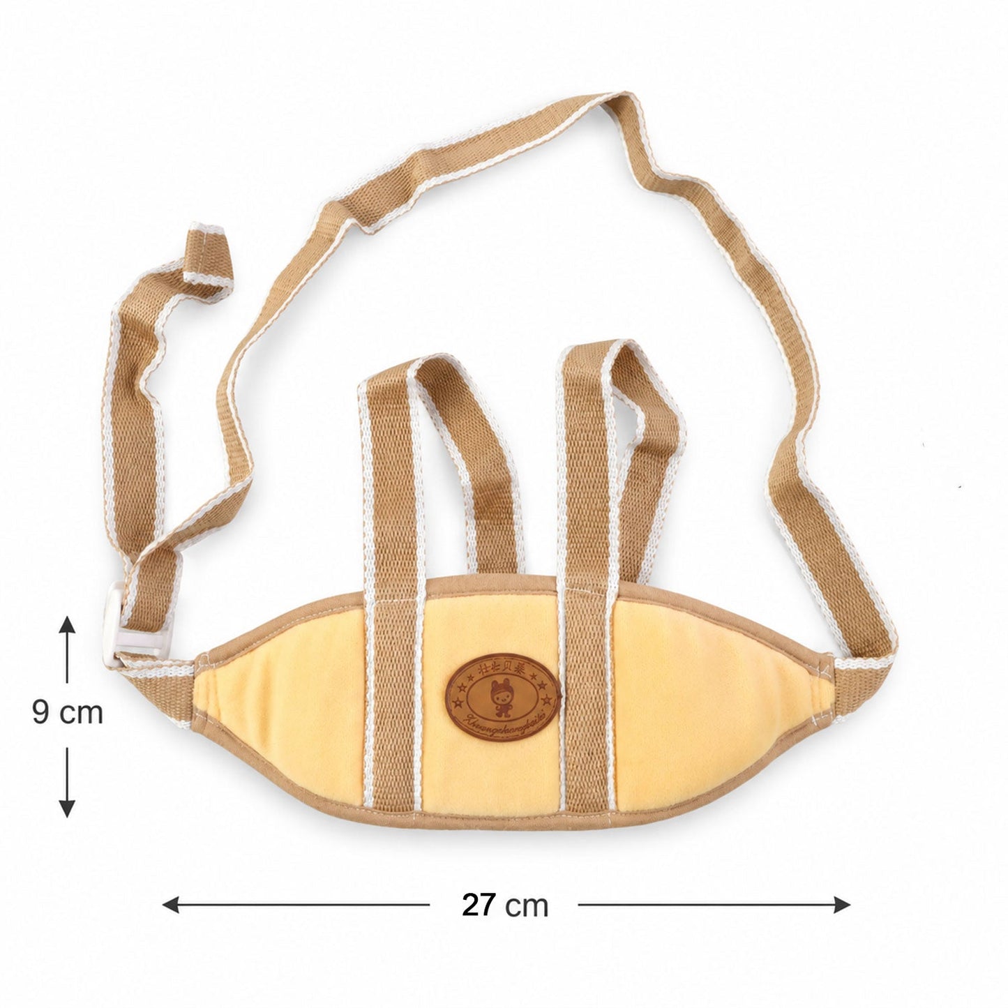 Visual guide illustrating the adjustable size range of the walking belt