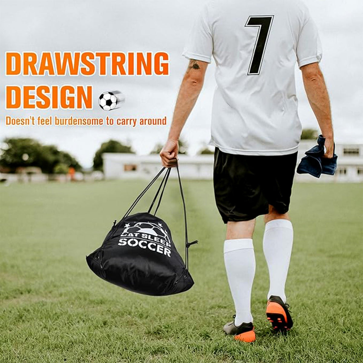 Drawstring Sport Backpack – Durable & Water-Resistant – close-up