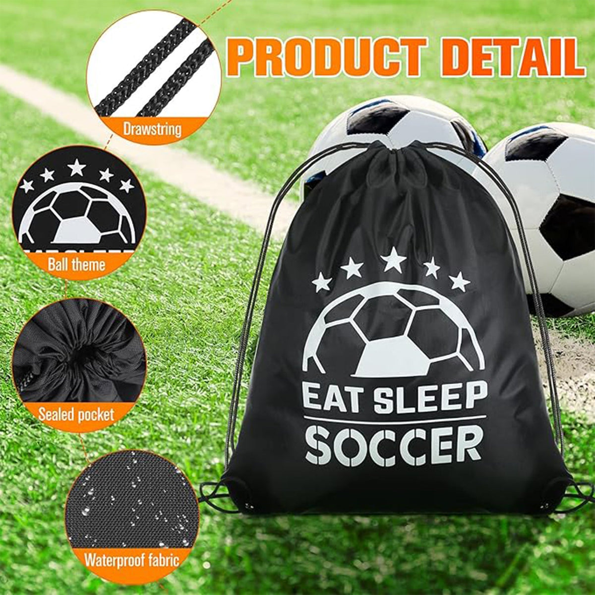 Drawstring Sport Backpack – Durable & Water-Resistant – view 9