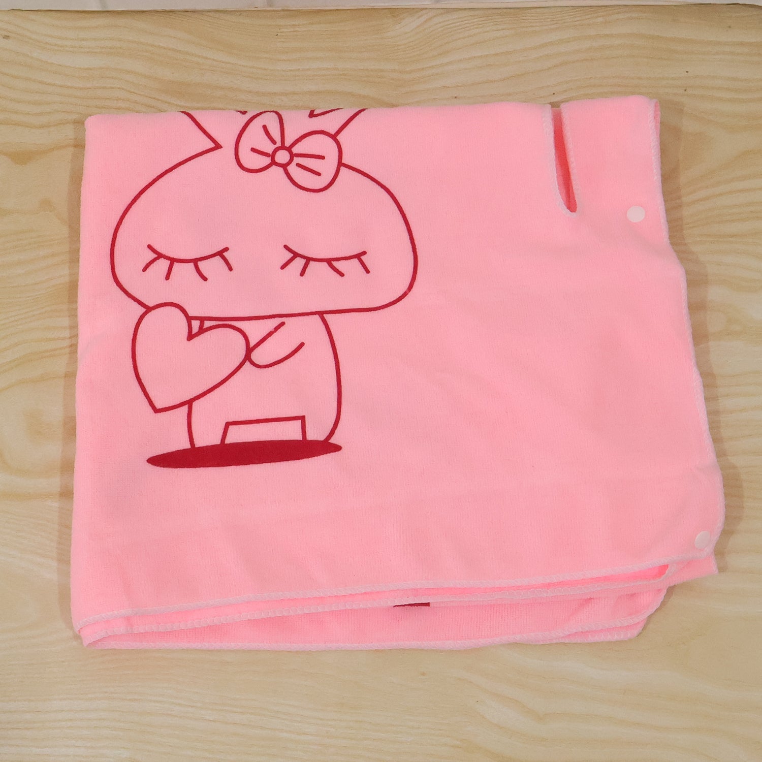Cosy wearable towel robe for post shower comfort