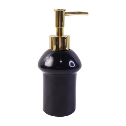 Reusable liquid soap bottle with press pump for sinks