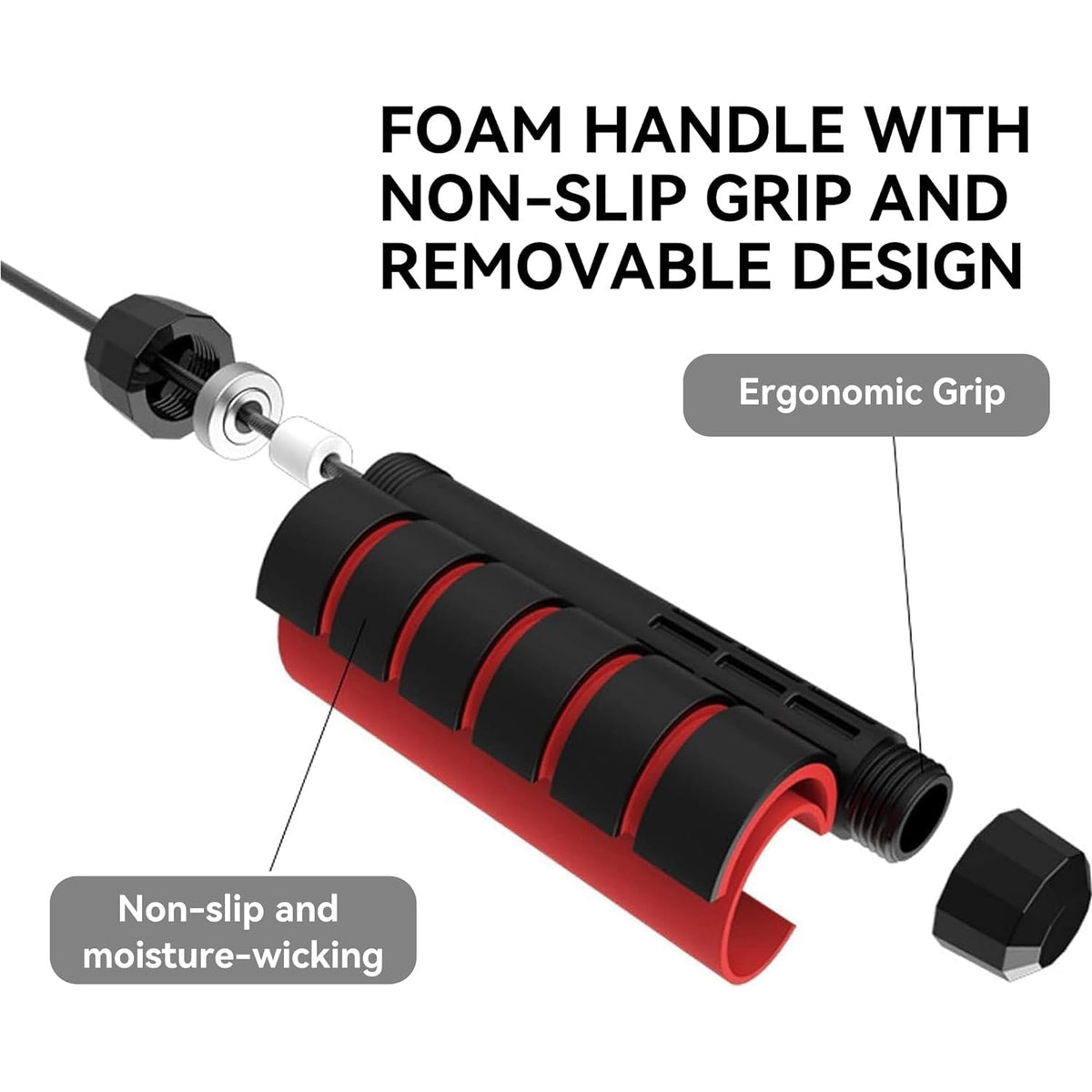 High-Speed Skipping Rope – Comfortable Foam Handles, 3 Meter – view 10
