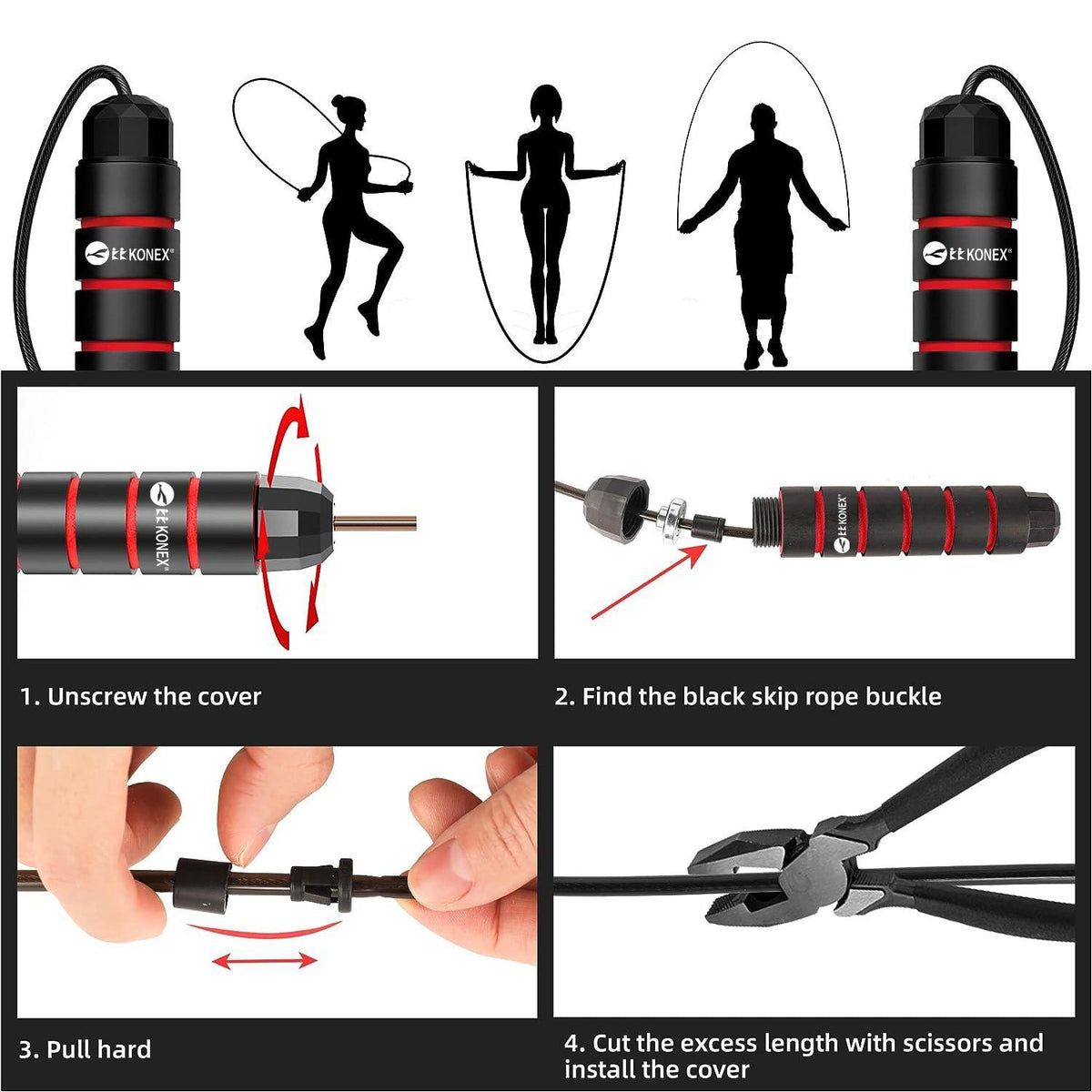 High-Speed Skipping Rope – Comfortable Foam Handles, 3 Meter – view 11