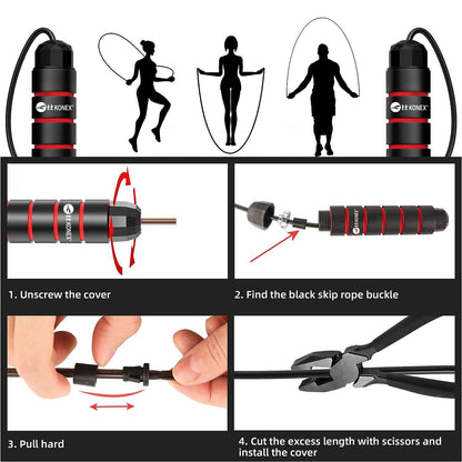 High-Speed Skipping Rope – Comfortable Foam Handles, 3 Meter – view 11