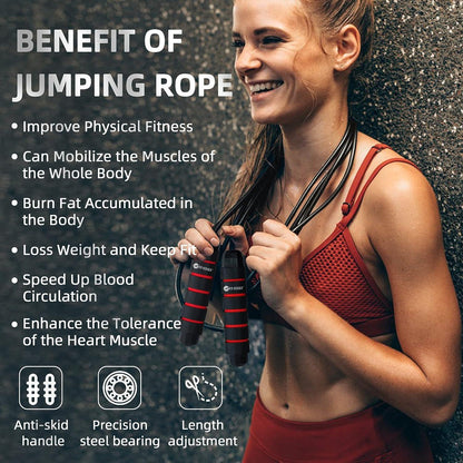 High-Speed Skipping Rope – Comfortable Foam Handles, 3 Meter – view 12