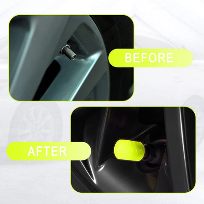 Luminous Tyre Valve Caps – Glow-in-Dark, Universal Fit – view 9