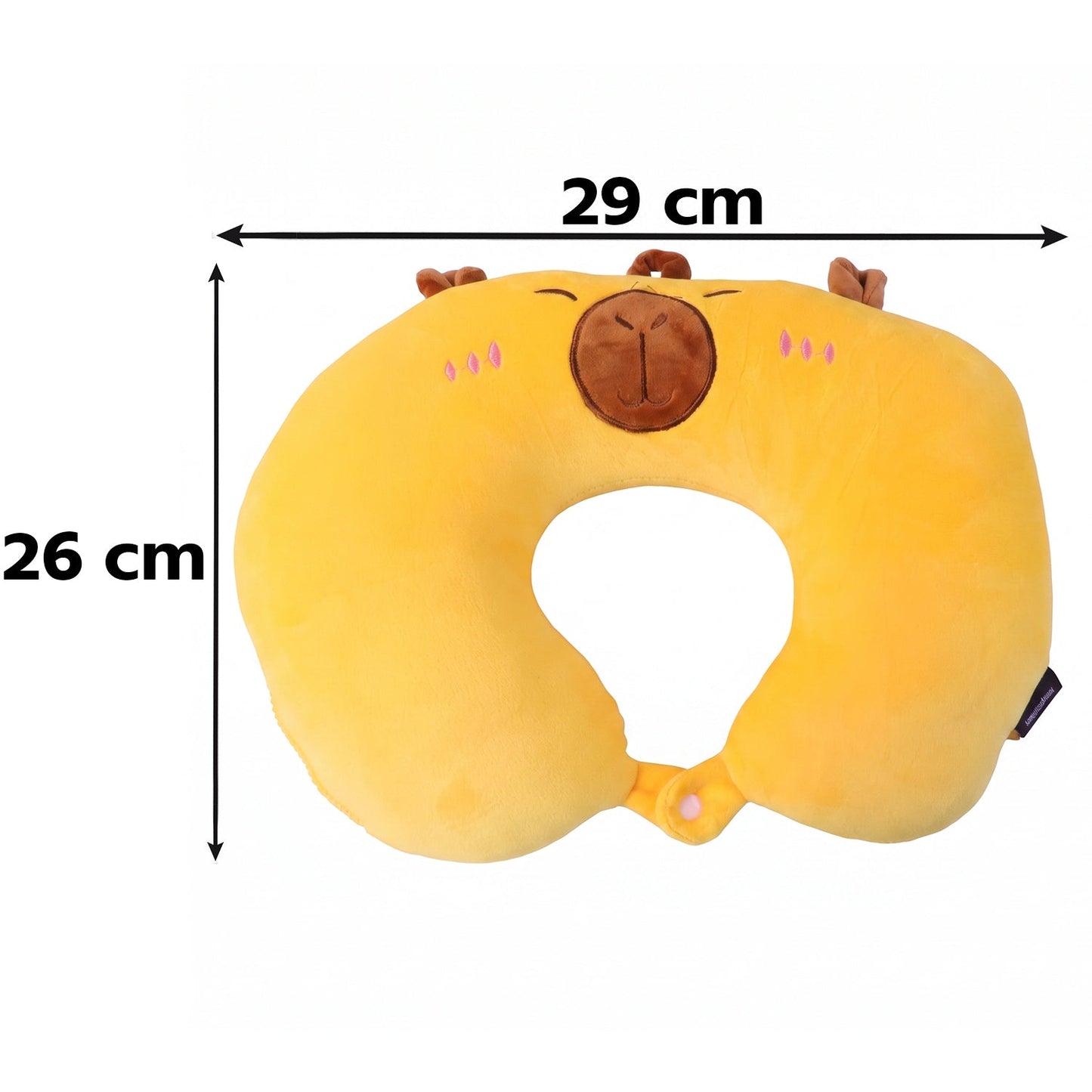 Comfortable plush U shape pillow for long trips