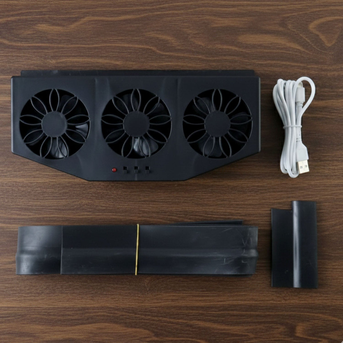 Car Exhaust Ventilation System – Triple Fan Plug – close-up