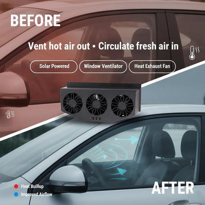 Car Exhaust Ventilation System – Triple Fan Plug – alternate view