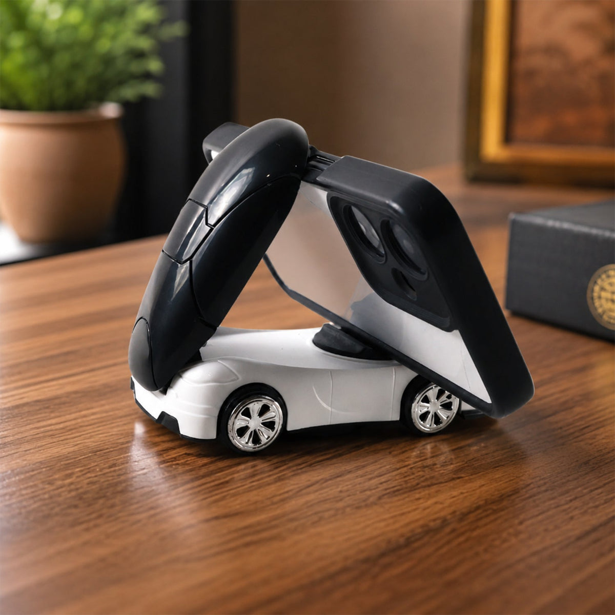 Car Shaped Dashboard Mobile Phone Holder Stand Anti Slip – close-up