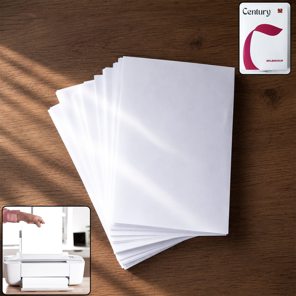A4 Copier Paper – 500 Sheets of 70 GSM Bright White Paper – close-up