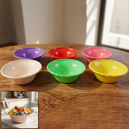 Plastic serving bowl set 6pc