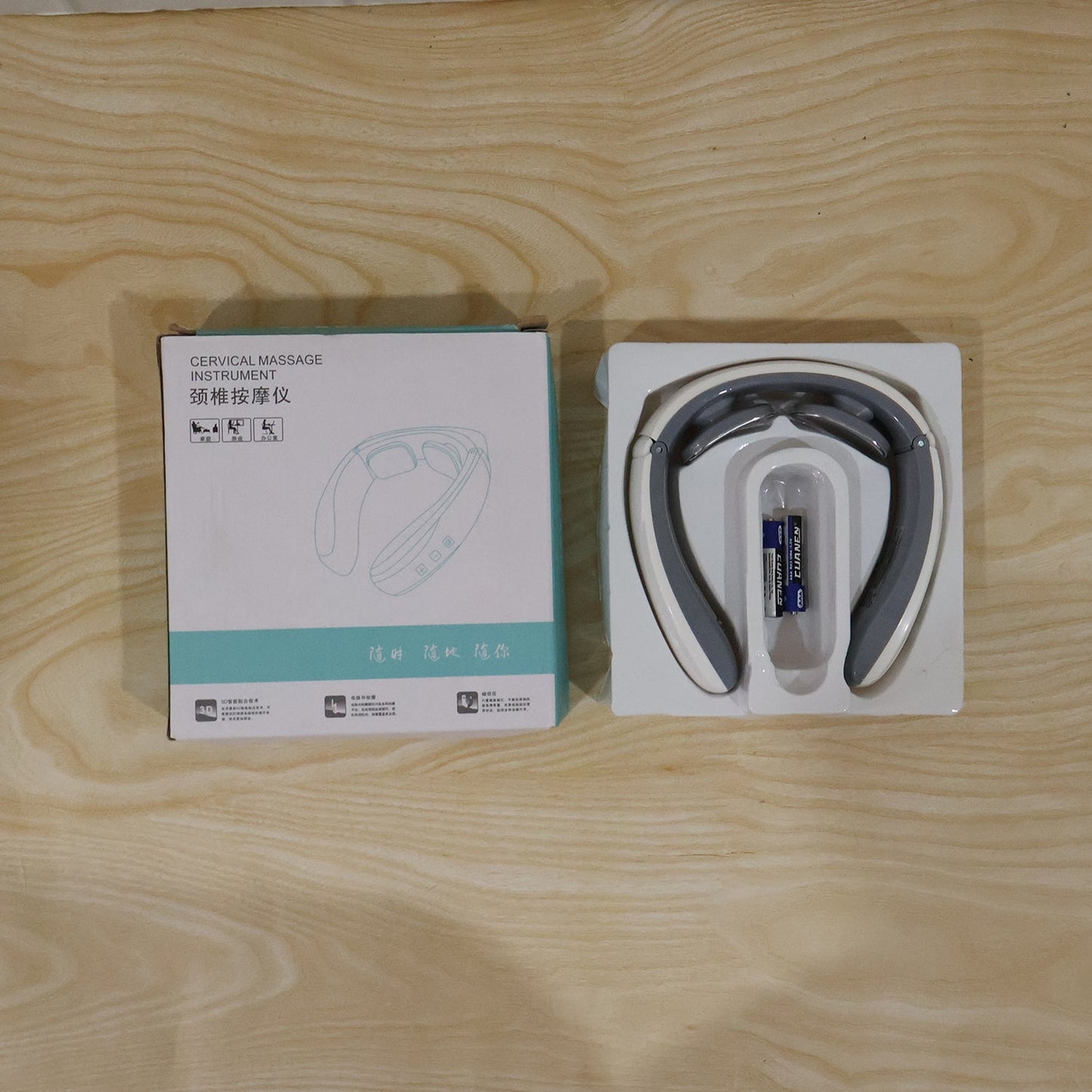 Smart electric neck massager with adjustable intensity levels