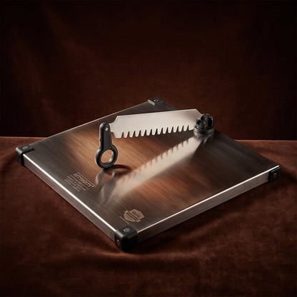 Stainless Steel 2 in 1 Cutting and Chopping Board with Knife for Kitchen (1 Pc) view 3