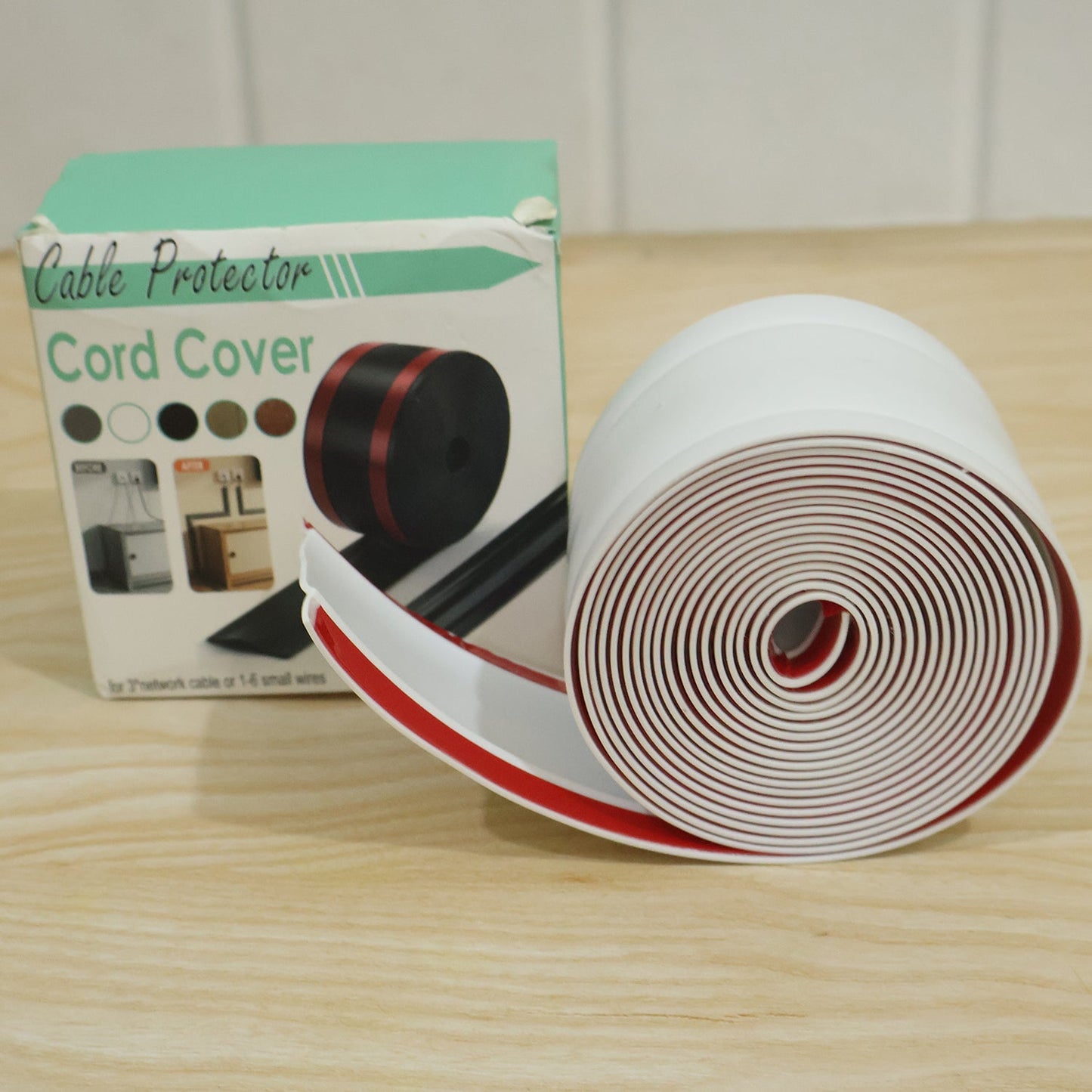 3 meter cord concealer for hiding and protecting cables