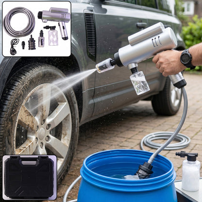 Cordless high pressure car washer gun kit