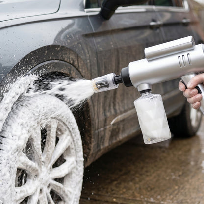 Car washer white bg