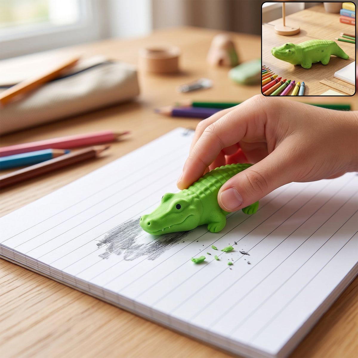 Animal Eraser for Kids – Cute & Educational Stationery