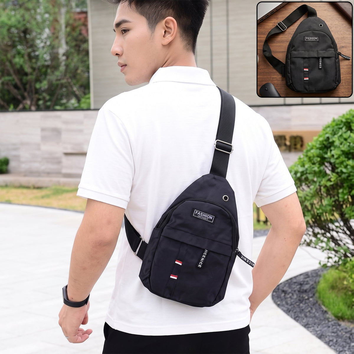 Waterproof USB Charging Sling Bag – Travel & Crossbody
