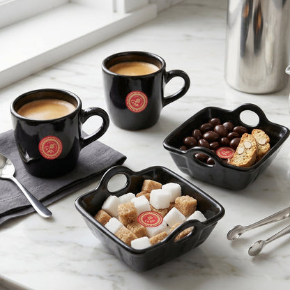 Play Station Ceramic Mug and Plastic Bowl set – 4-Piece – close-up
