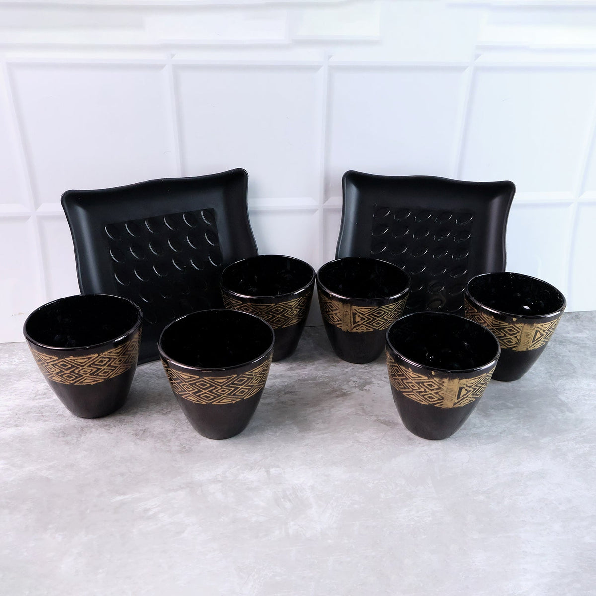 Ceramic Bowl and Cup set – 8 pc Dining Collection